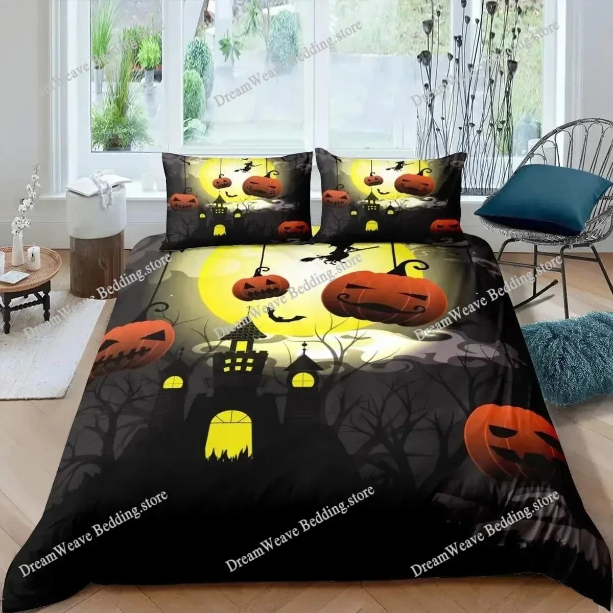 3D Print Duvet Cover Halloween Flying Vampire Pattern Quilt Covers For Children Single Twin Queen King Bedding Set Home Textile