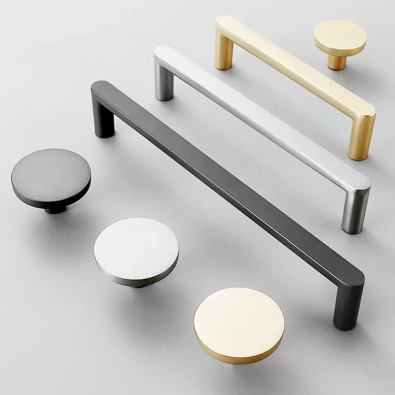 Maniglia moderna semplice in lega di zinco Maniglie per armadi da cucina Manopole per comò Maniglie per cassetti per guardaroba Maniglia per mobili Hardware
