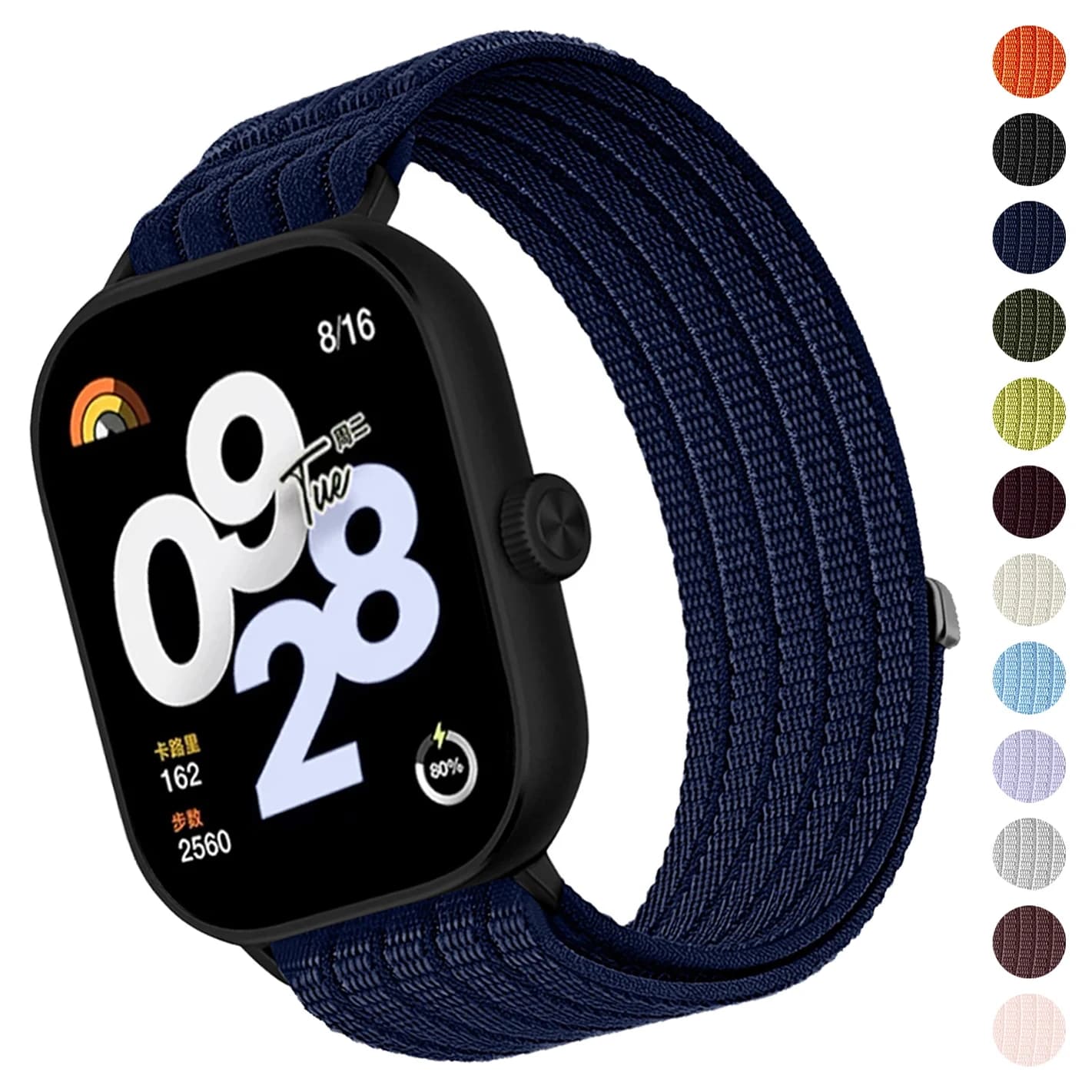 Nylon Loop Strap For Redmi Watch 6 5 4 Sport Replacement Braided Wristband For XIAOMI Mi Band 10 Pro 9 Pro 8 Pro Correa Bracelet