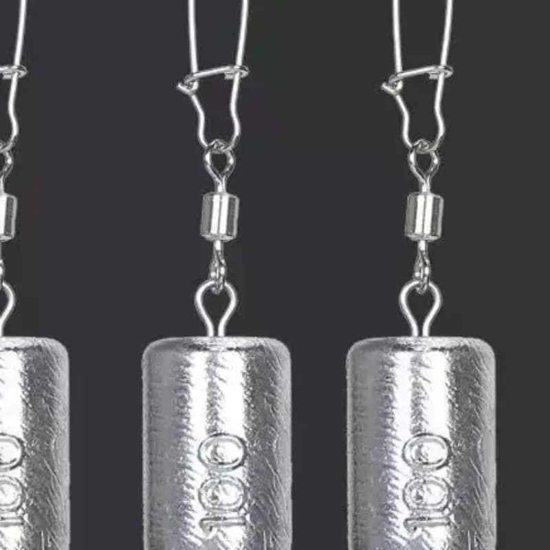 5 Pezzi di Piombi da Pesca a Fondo Concavo Roadrunner, Conici, da 10g/15g/20g/25g/30g/40g/50g/60g, con Connettore per Attrezzatura da Pesca