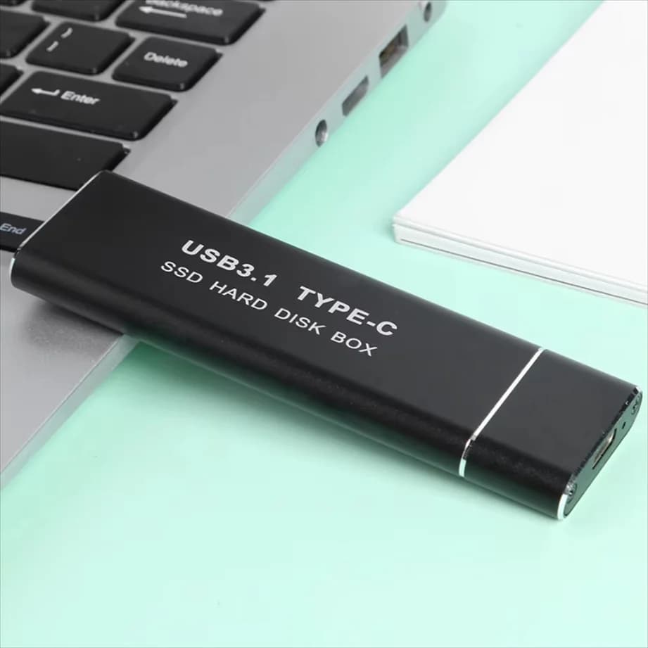 Custodia SSD M2 a protocollo singolo Adattatore per custodia SSD M.2 NGFF SATA 10 Gbps Custodia esterna USB 3.1 tipo C Supporta tasti M e B&M