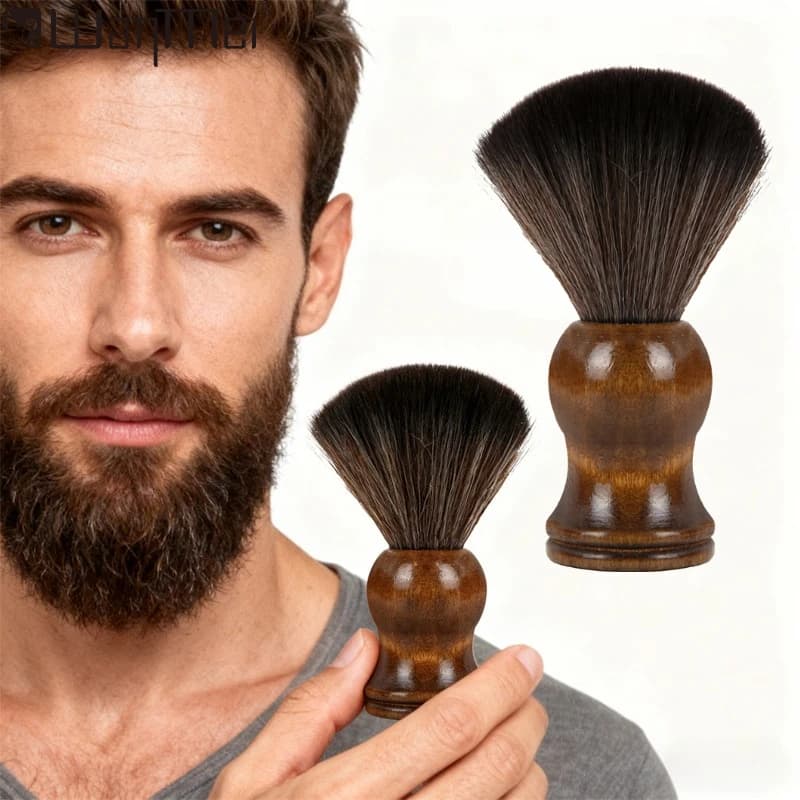 Spazzola per spolverino per il collo Spazzola per capelli morbida Spazzola per capelli Spazzola per barbiere Spazzola in nylon Pulizia scollatura Capelli Barba Spazzare i capelli Strumenti per lo styling