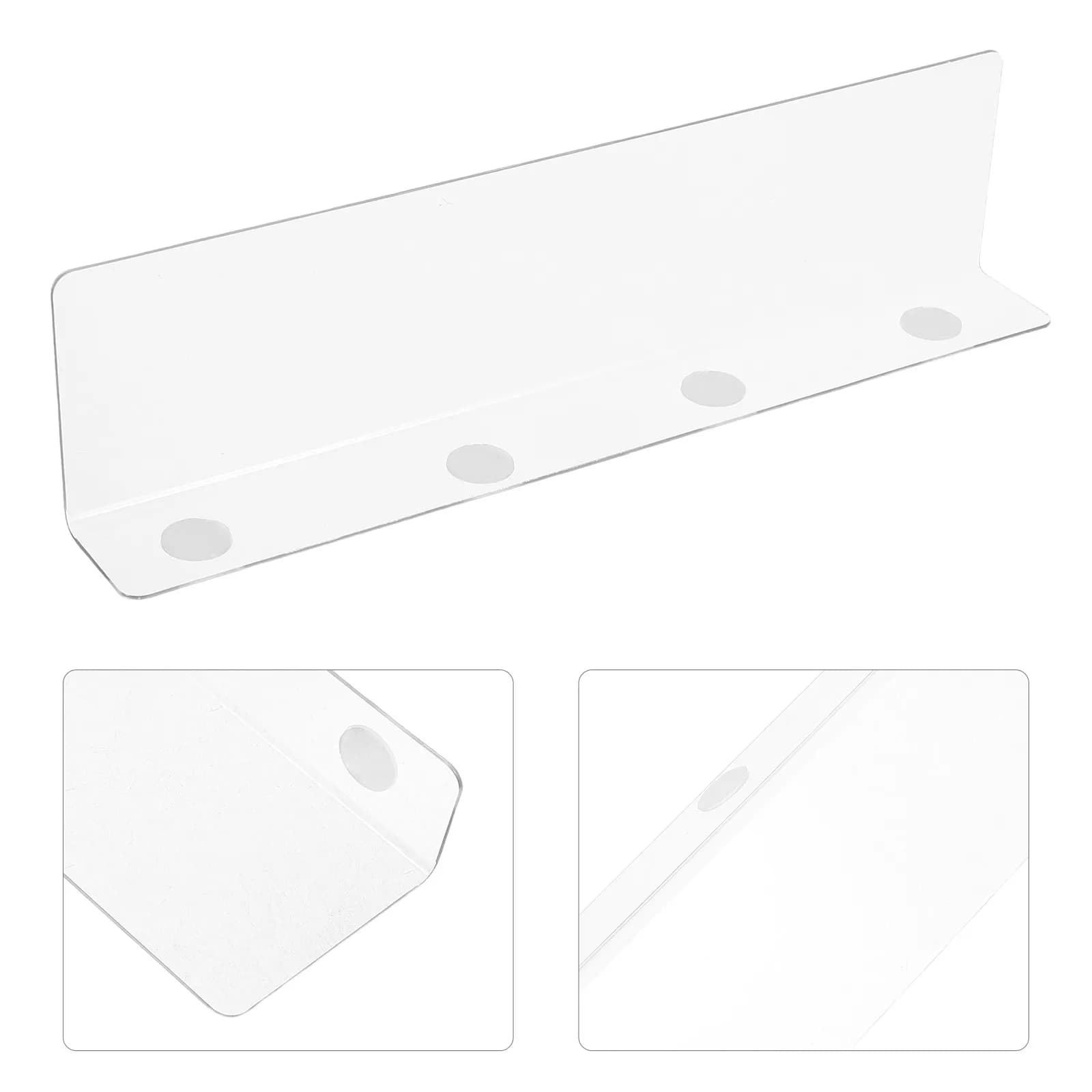 Set di 8 Divisori per Scaffali in Acrilico Trasparente, Organizzatori Regolabili per Armadi, Separatori Trasparenti per Vestiti, Accessori, Coperte, Borse
