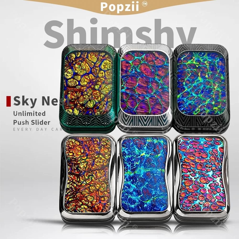 Sky Nest EDC Shimshy Fidget Toy, Slider Illimitato per Trucchi con le Dita, EDC Flips, Giocattolo Antistress per Adulti, Giocattolo per la Decompressione