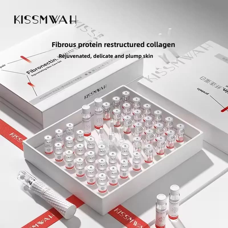 Fibronectina Recombinante Collagene Polvere Liofilizzata Set Anti Invecchiamento Schiarente Essenza Idratante Salone di Bellezza Kit Per La Cura Della Pelle