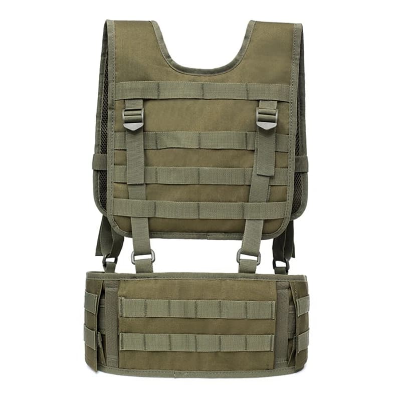 Gilet tattico Molle Chest Rig Cintura da softair Cintura staccabile Attrezzatura da paintball militare Gilet da caccia all'aperto