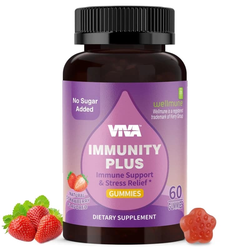 Immunite Support Gommose - Vitamin C, Zinc, Echinochloa - Support for the Immunite System, Without Gluten, Natural Adult Supplements
