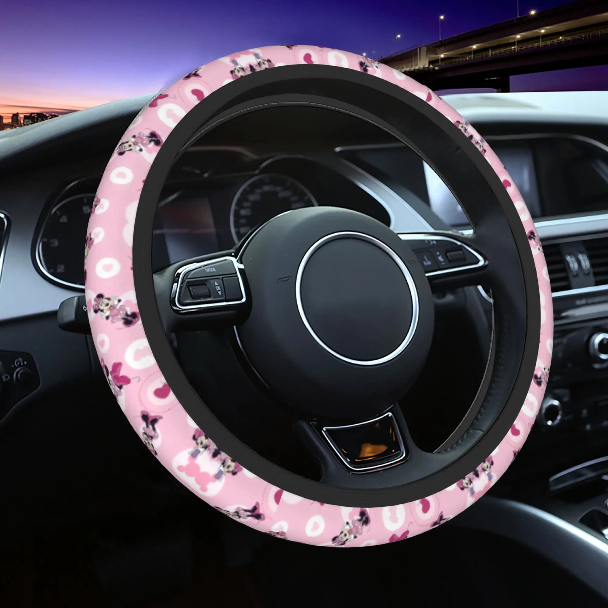 Universal Car Cover Mickey Mouse Minnie Mouse, wheel protection, car accessories.