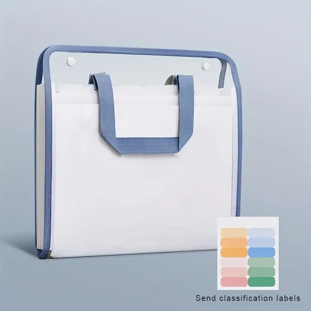 Organizzatore di documenti A4 espandibile a 13 tasche, cartella portatile impermeabile per studenti, indispensabile per il Capodanno e la stagione scolastica
