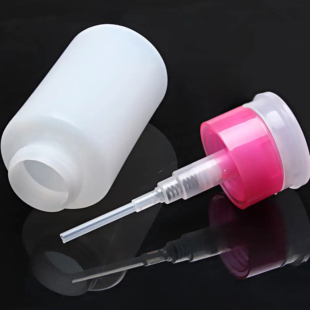 Set di 3 Flaconi da 150ml per Smalto con Chiusura a Pressione, Erogazione Istantanea Senza Sprechi, Igienici e Portatili