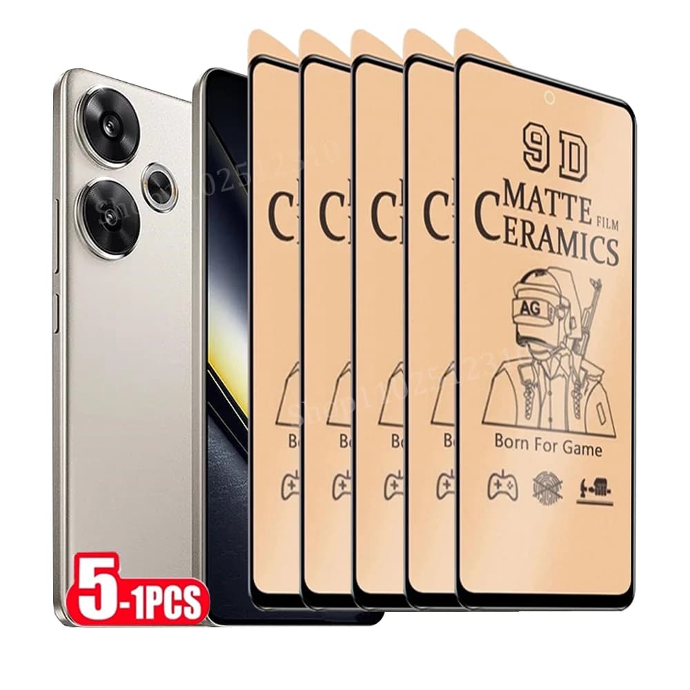 1-5PCS Pellicola Ceramica Opaca Per POCO F6 F5 F4 F3 M6 M5 M4 M3 Pro Protezione Dello Schermo Per POCO X6 X5 X4 X3 Pro C65 C40 Non Pellicola di Vetro