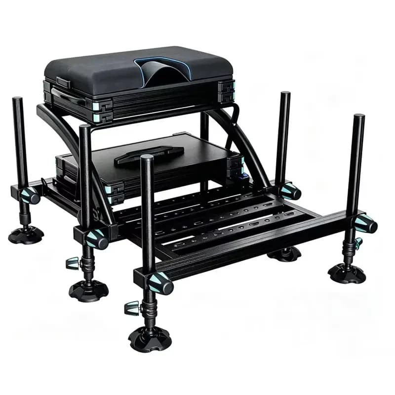 Multi Design Different Models Feeder Fishing Tackle Box Seat Boxes Aluminum