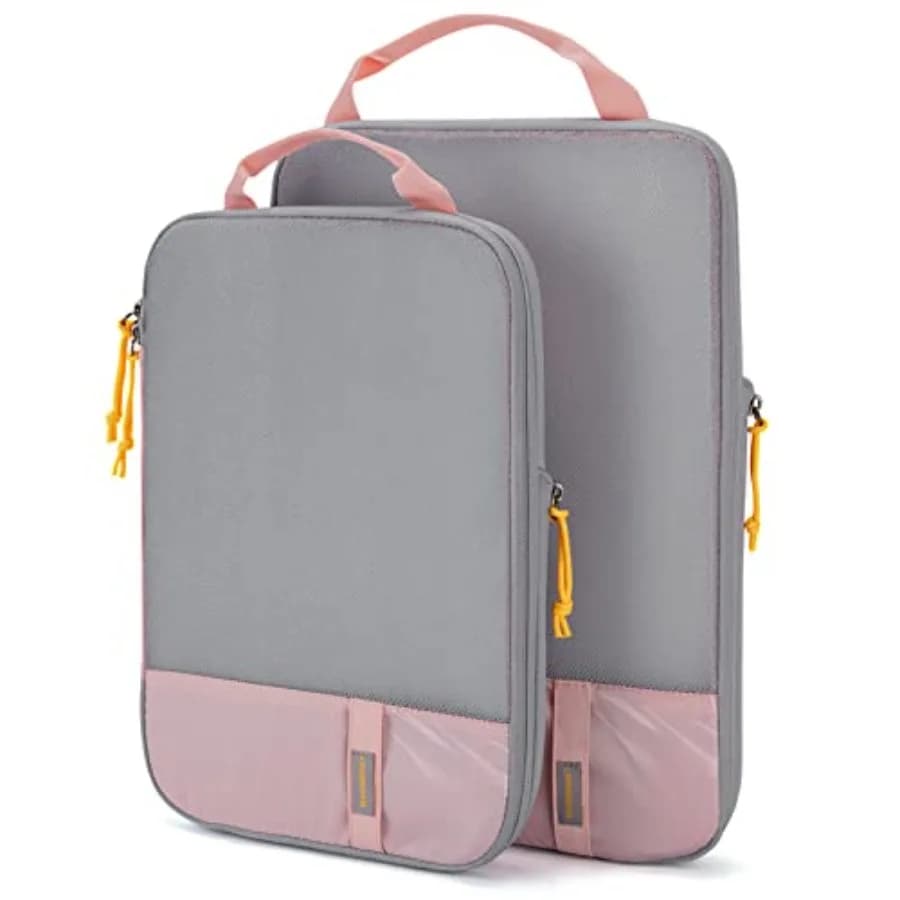 Set da 6/4/2 Cubi di Compressione per Viaggio, Organizzatori Leggeri per Bagagli in Vari Colori, Risparmiatori di Spazio Durevoli