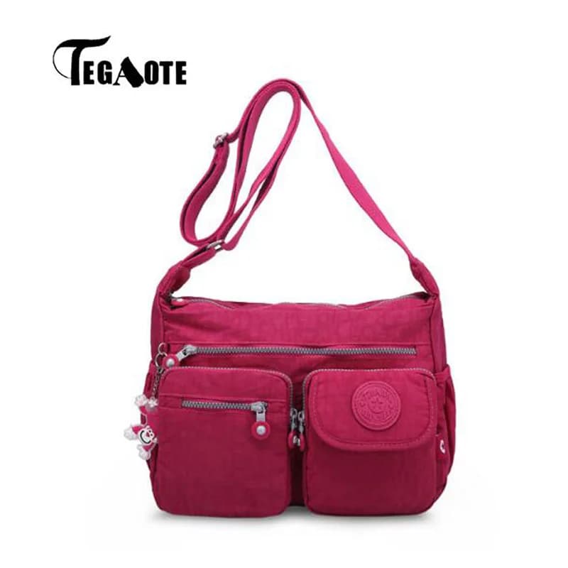TEGAOTE Borse da donna Trend 2025 Borsa a tracolla messenger in nylon per donna Borsa a tracolla di lusso di fascia alta Borsa coreana da donna