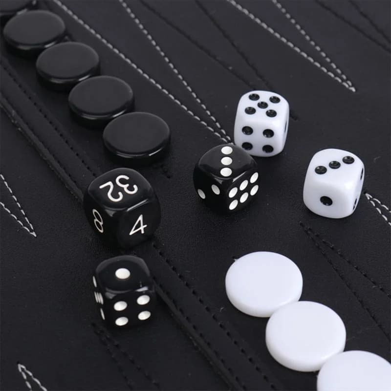 ABXE-Kids' Puzzle Gioco Da Tavolo Backgammon Gioco Da Tavolo Kit Backgammon Portatile Per Adulti Giochi Da Viaggio Per Adulti Rotolo Design