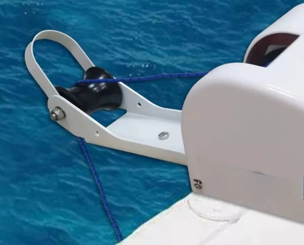 12V Electric Anchor Winch for 25LBS 11KG Anchor Saltwater White Marine Boat Yacht Pontoon Other Marine Supplies