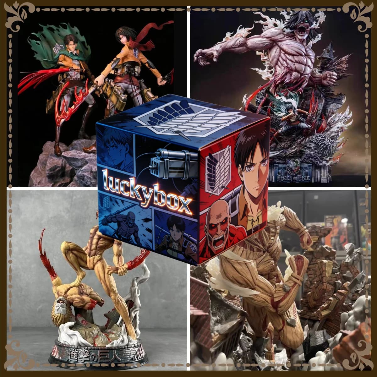 Attack on Titan Mystery Character Figure Blind Box – Collectible Anime Gift with Popular Scout Regiment Characters