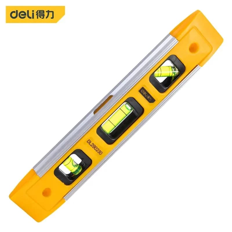 9 inch torpille level, magnetic box level with 45 ° /90 ° /180 ° Bolle, shock-resistant bubble level instrument for measurement