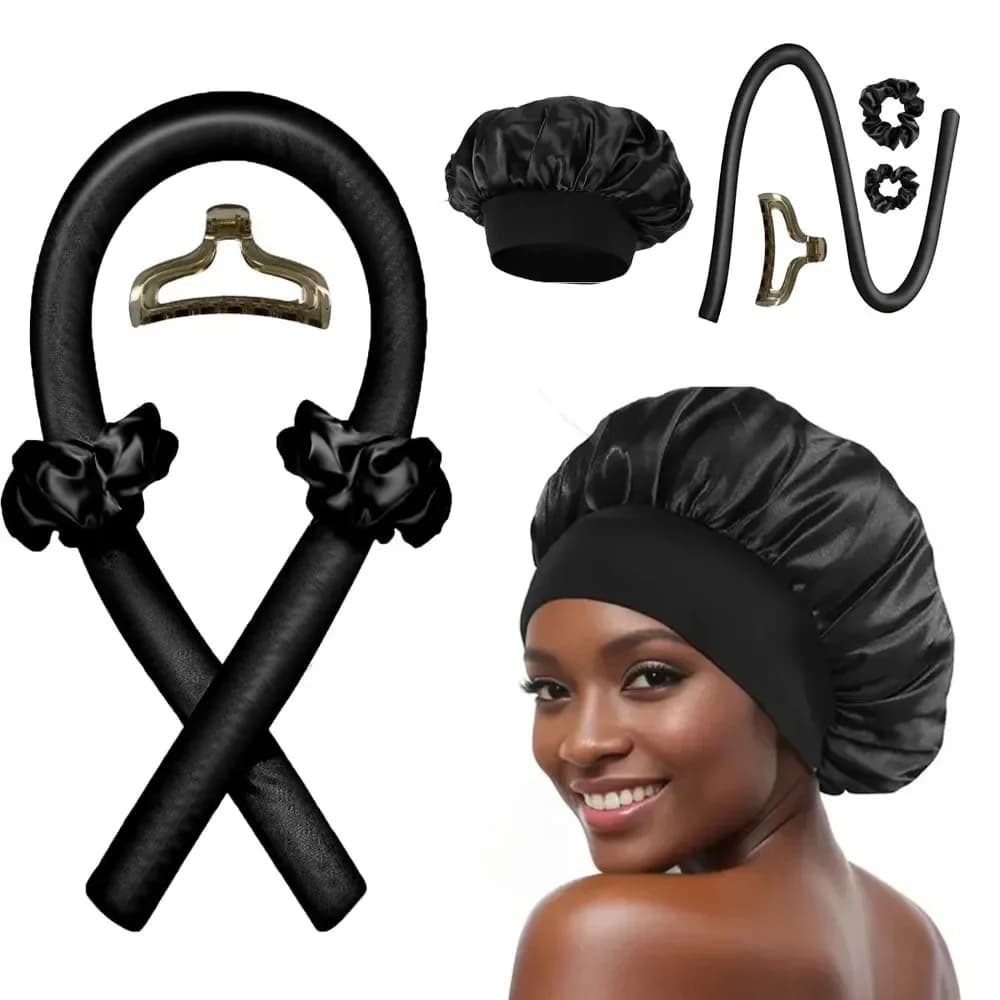 Heat-free curling rod night cap bigodini lazy band without thermal tape Bigodini for hair Soft band for sleeping Hair styling tools