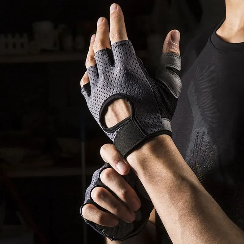 Summer Gym Sports Bike Gloves Cycling Gloves with Half Fins for Men Women Bike Gloves Mtb Breathable Shock For Outdoor Riding