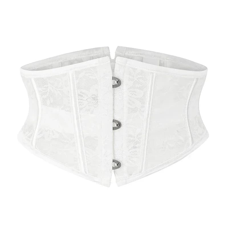 Short Torso Underbust Corset 14 Spiral Steel Boned Waist Training Bustier Body Shaper Tummy Control Bandage Corselet