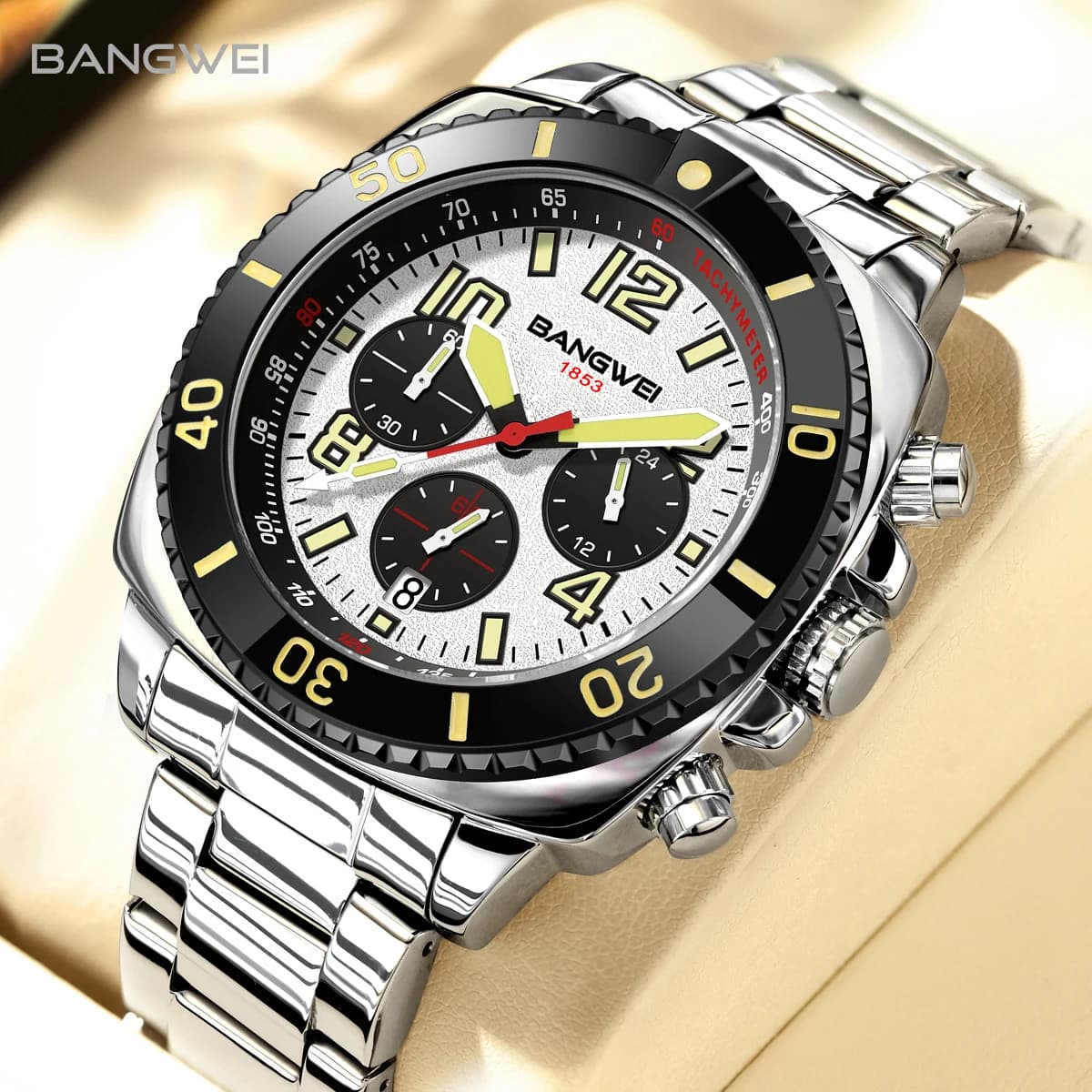 New watches LIGE Top Band for Men Aviation Pilot Chronograph Quartz watch Super Bright Luxury Multifunction Wrist Watch