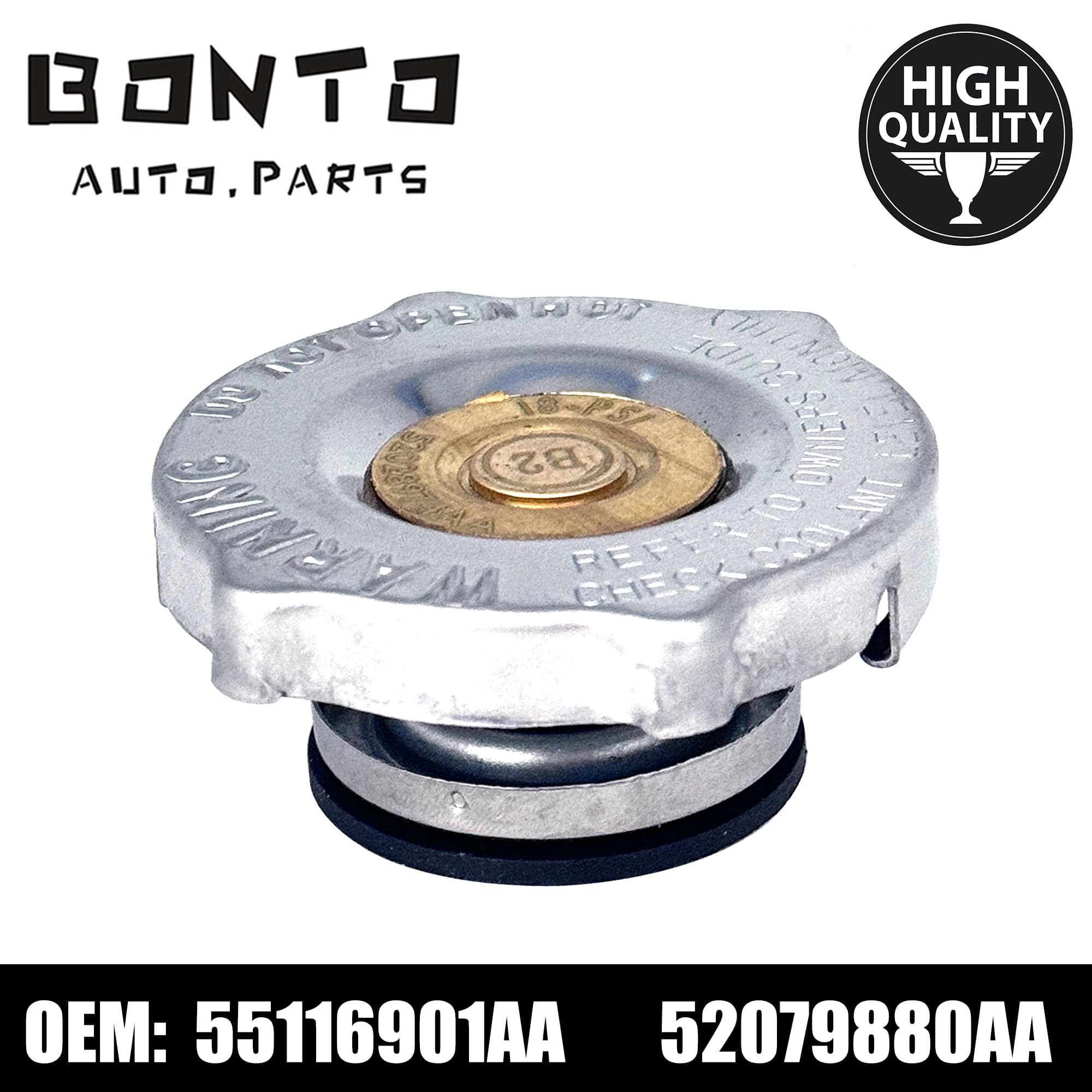 BONTO Auto Tappo Del Radiatore Copertura In Metallo per Jeep Dodge Chrysler Wrangler Caricatore Sostituire 55116901AA 52079880AA 05278697AA