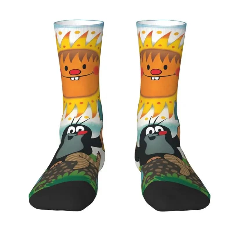 Personalized Men's Socks The Little Mole Unisex Socks new cute cartoons Spring Summer Autumn Winter