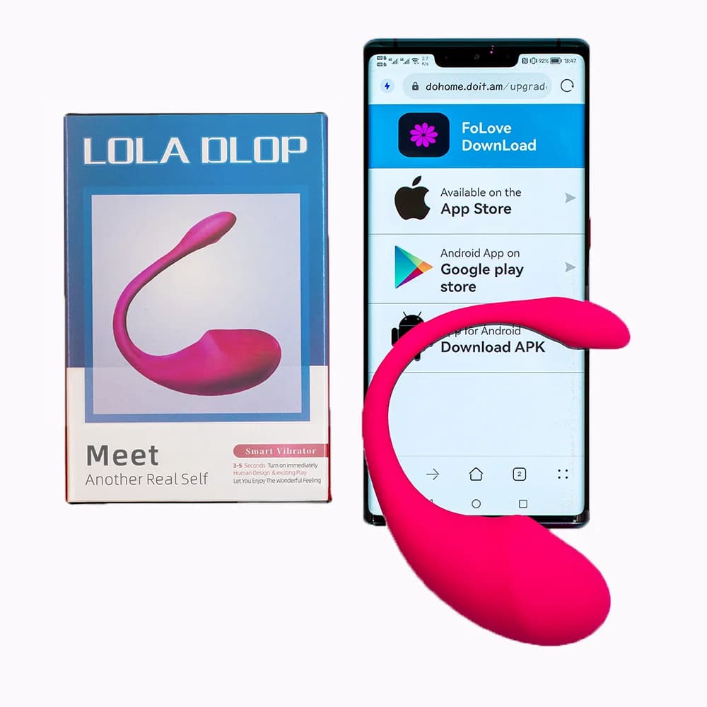Vibratore Controllabile da Smartphone, Vibratore Bluetooth con App per Donne, Macchina del Sesso con Controllo a Distanza, Dildo Giocattolo per Adulti
