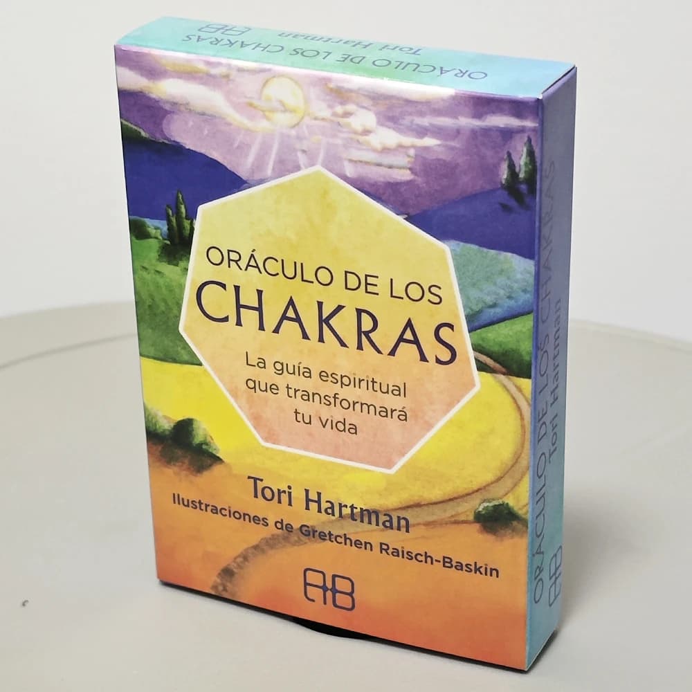 49 pezzi Carte Oracle Chakra Saggezza Carte Oracle L'utensile spirituale per trasformare la tua vita Edizione spagnola 10,4 * 7,3 cm