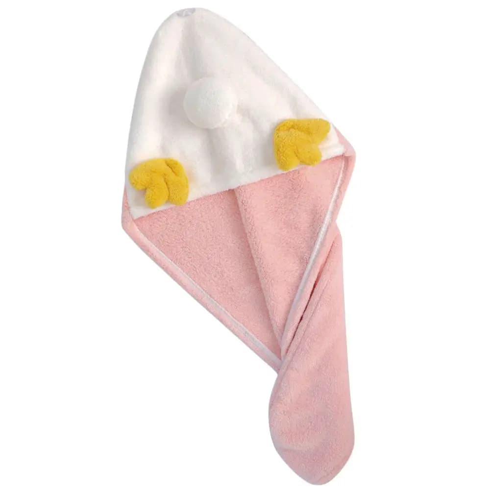 Hair Wrap Drying Hat Absorbent Shower Cap Lightweight Hair Dry Towel for Bath Makeup Gym Travel Shower Head Wrap
