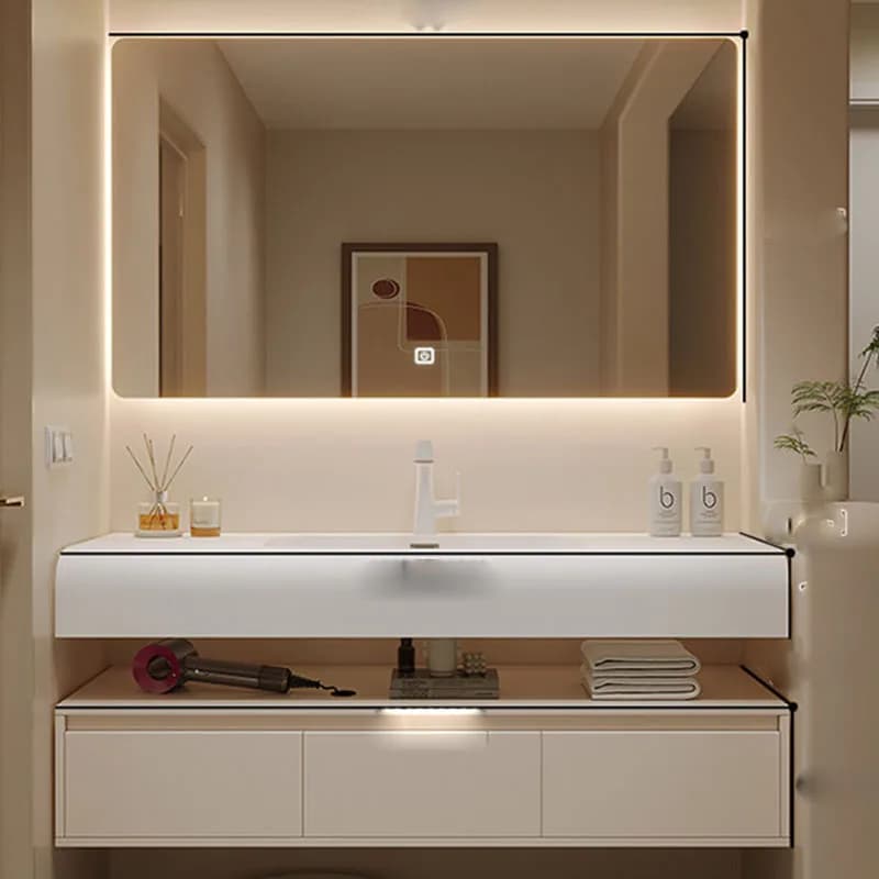 Mobiletto da Bagno di Lusso con Organizer, Cassetti Salvaspazio Moderni per Cosmetici, Armadietto Porta Carta Igienica, Gabinetto WC, Arredamento di Tendenza