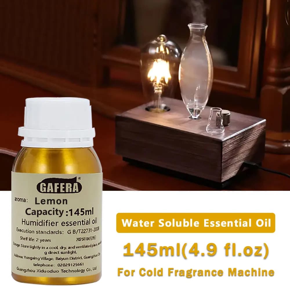 GAFERA 145ml (4.9 fl.oz) Olio Essenziale Limone/Eucalipto-Menta/Miss Coco - Per Diffusori di Fragranze, Umidificatori e Pietre Aromatiche