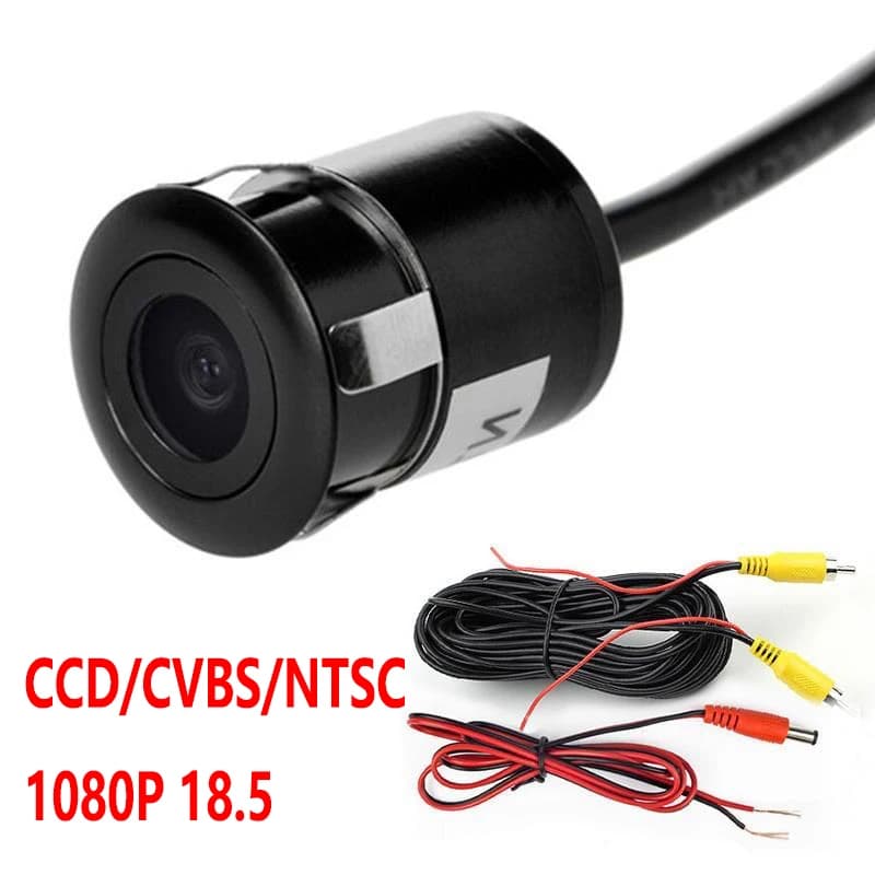 18,5 telecamera per retromarcia a colori 8LED ad alta definizione per visione notturna per auto, immagine per auto impermeabile