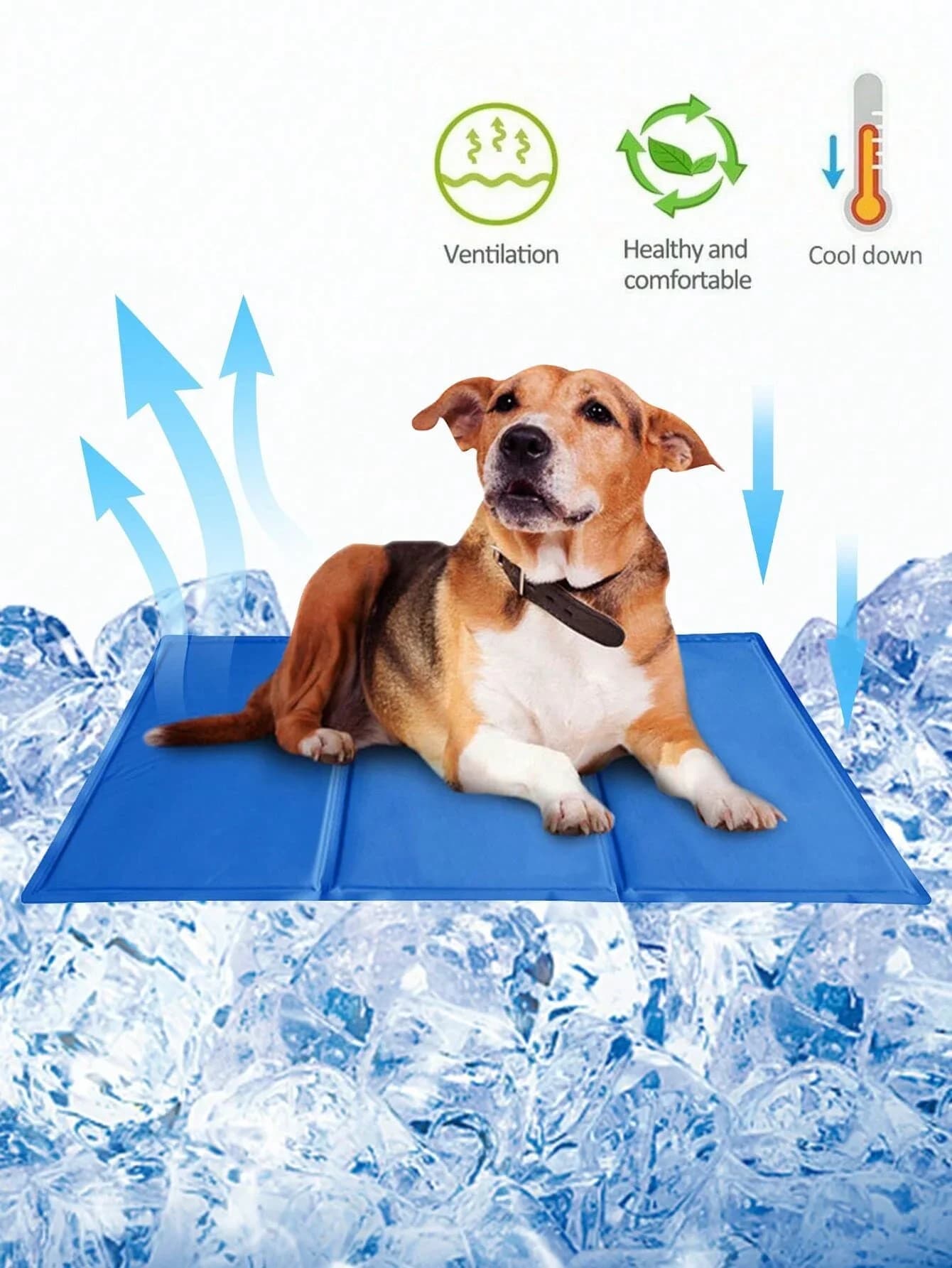 1pc-Pad rinfrescante per cani Tappetino rinfrescante per animali domestici, gel non tossico senza acqua o rinfrescante