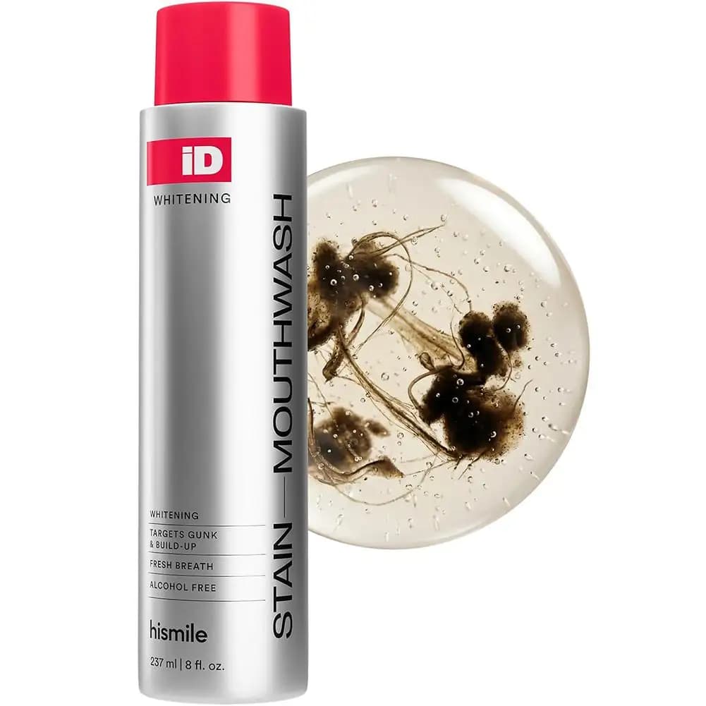 ID Stain Fresh Mint Oral Hygiene Collutory, Allevia la Sensibilità Gengivale, Sbianca i Denti, Pulisce e Deodora, Alito Fresco