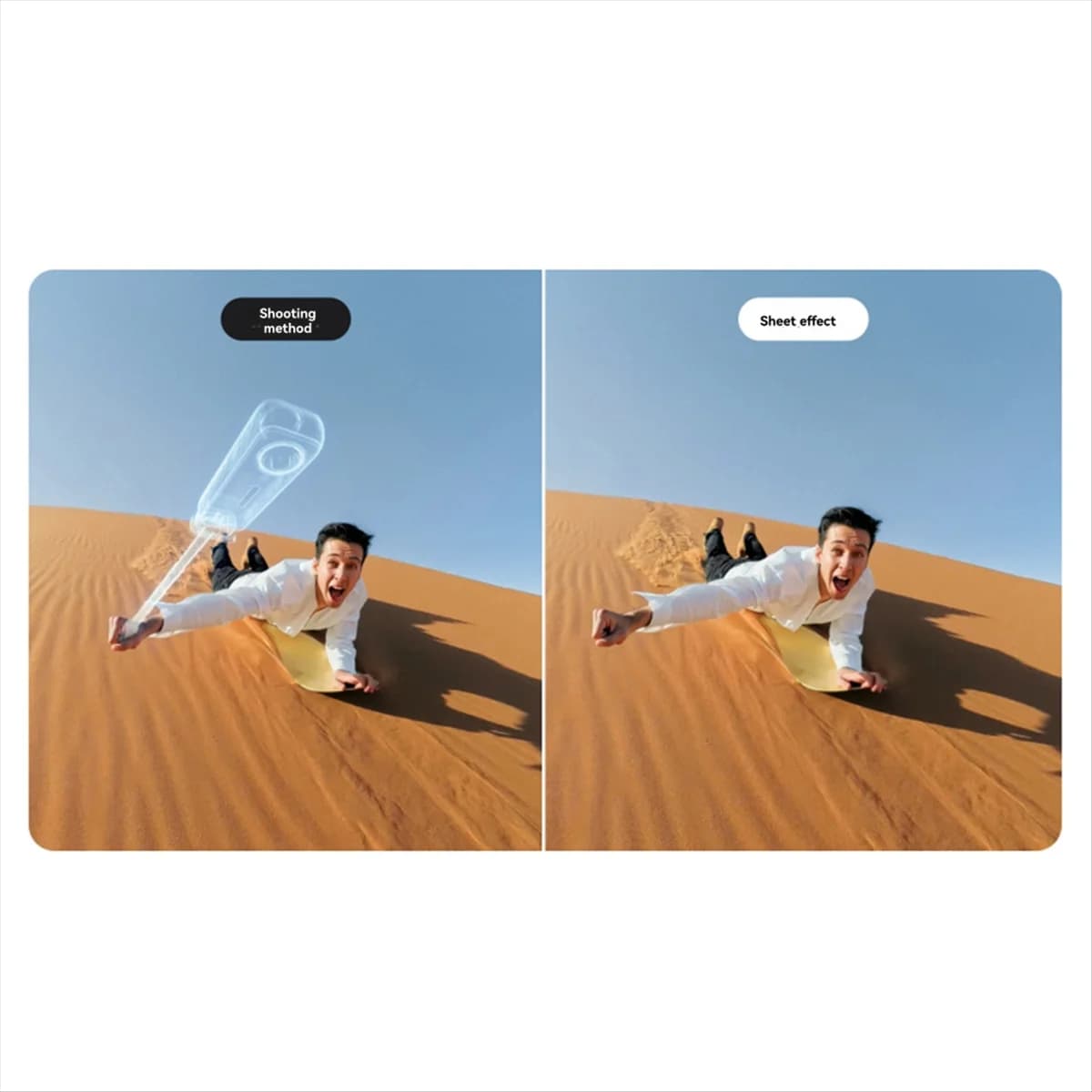 B13C Per Insta360 X4 X3 Pieghevole 2-in-1 Selfie Stick Treppiede 1/4 Pollici Attacco Grip Bacchetta per Insta 360 X4 Accessori