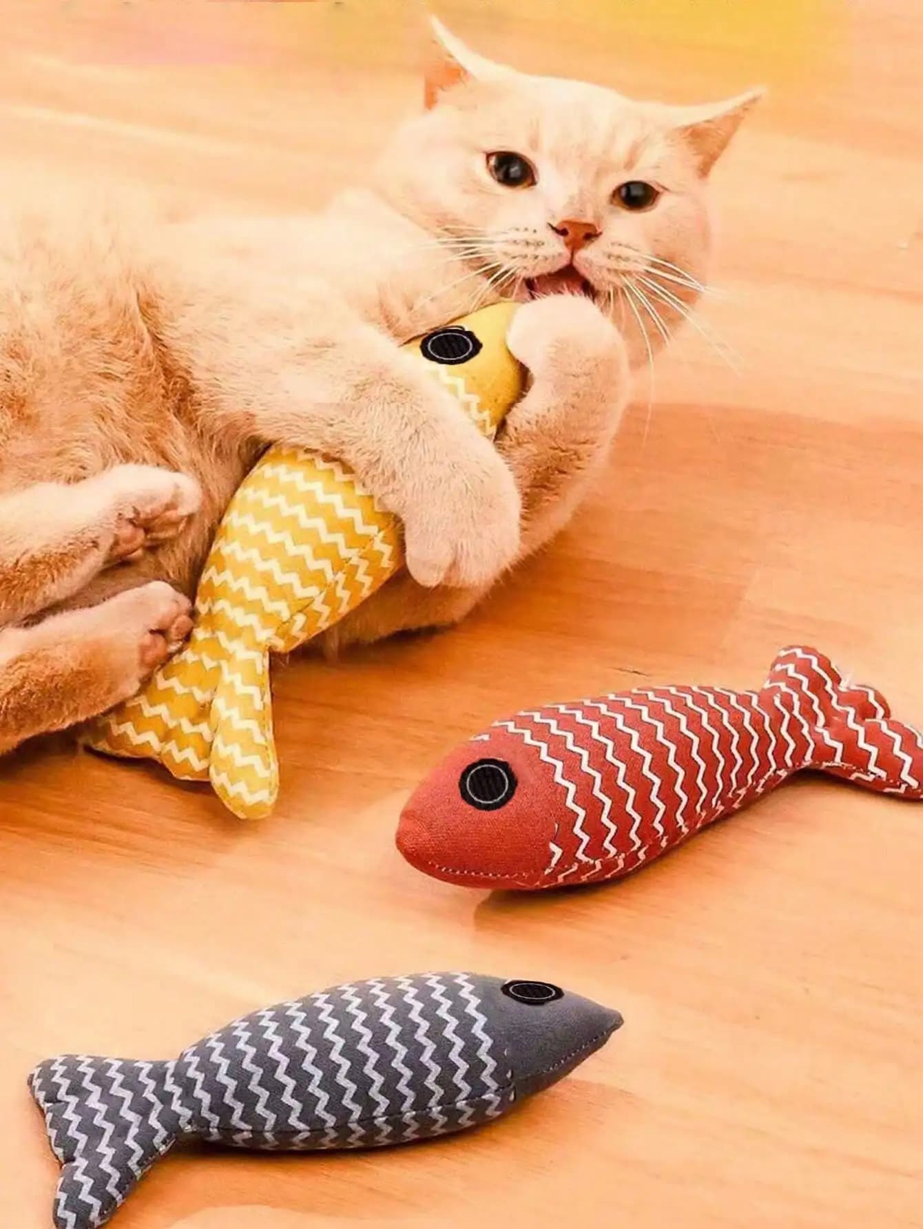 1pc Cat Toy Catnip Fish Pet Chew Bite Toys For Cats Funny Interactive Soft Simulation Fish Kitten Training Playing Toy Cat Supplies SP251209646012667177