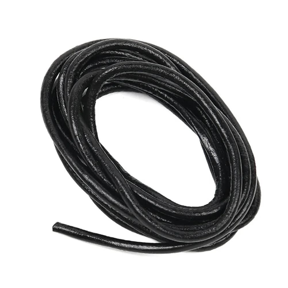 Black Round Cord 10 Yards, 1.5 mm Thickness, for Bracelets, Necklaces, Fai-da-Te Jewelry and Craft Supply