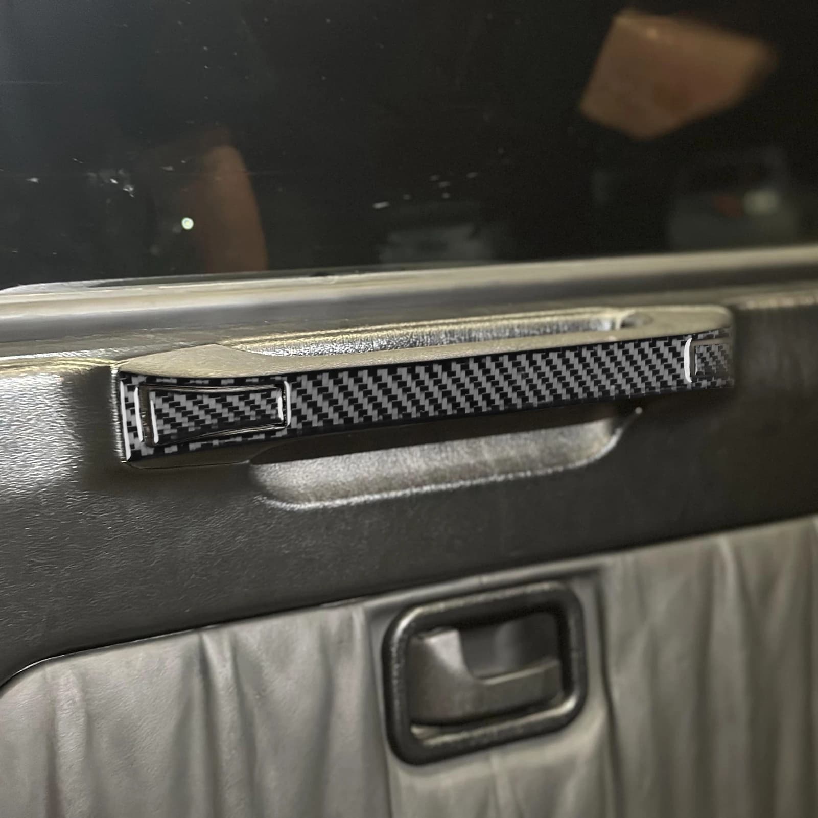 For Benz Class G500 G55 W463 2004-2012 Carbon Fiber Baule Rear Door Handle Decorative Cover Panel Accessories Auto Sticker