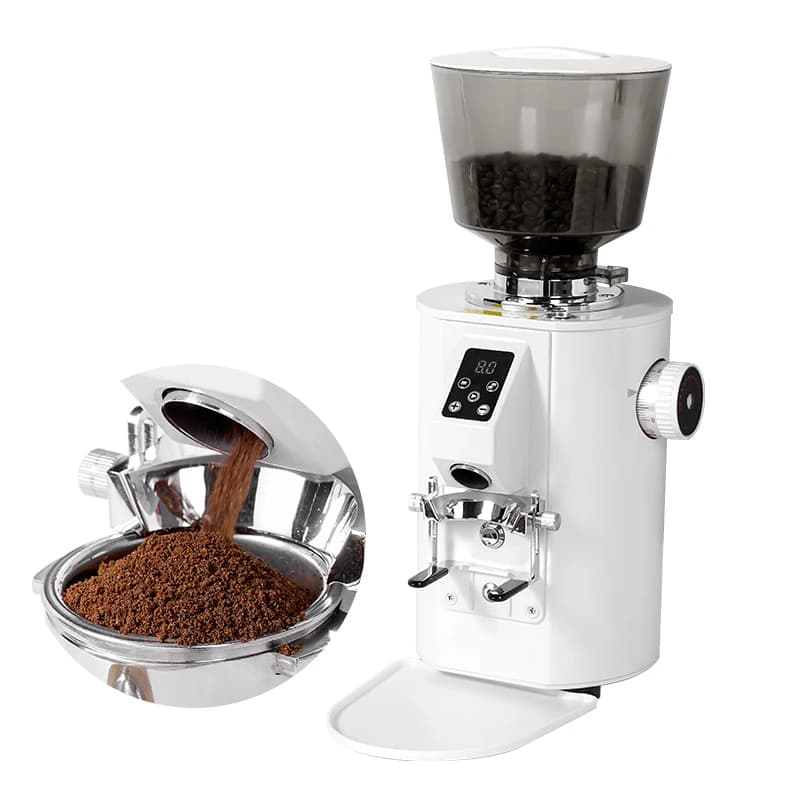MD35 Macinacaffè elettrico regolabile professionale touch-screen in acciaio inossidabile 64 mm con grande tramoggia piatta