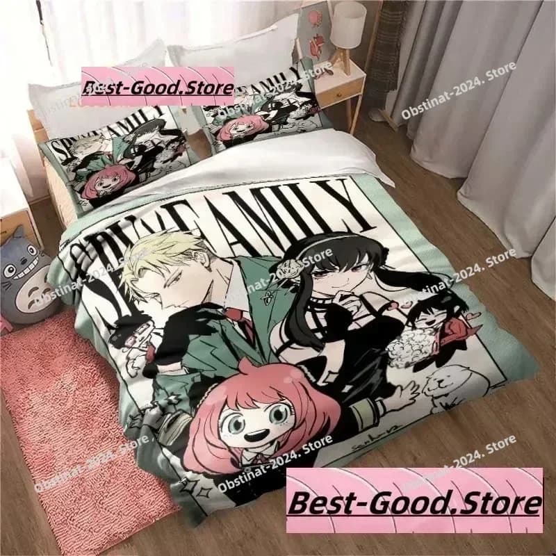 Stampa 3D Moda Anime SPY FAMILY Set biancheria da letto Ragazzi Ragazze Twin Queen King Size Copripiumino Federa Letto ragazzi Camera da letto per adulti
