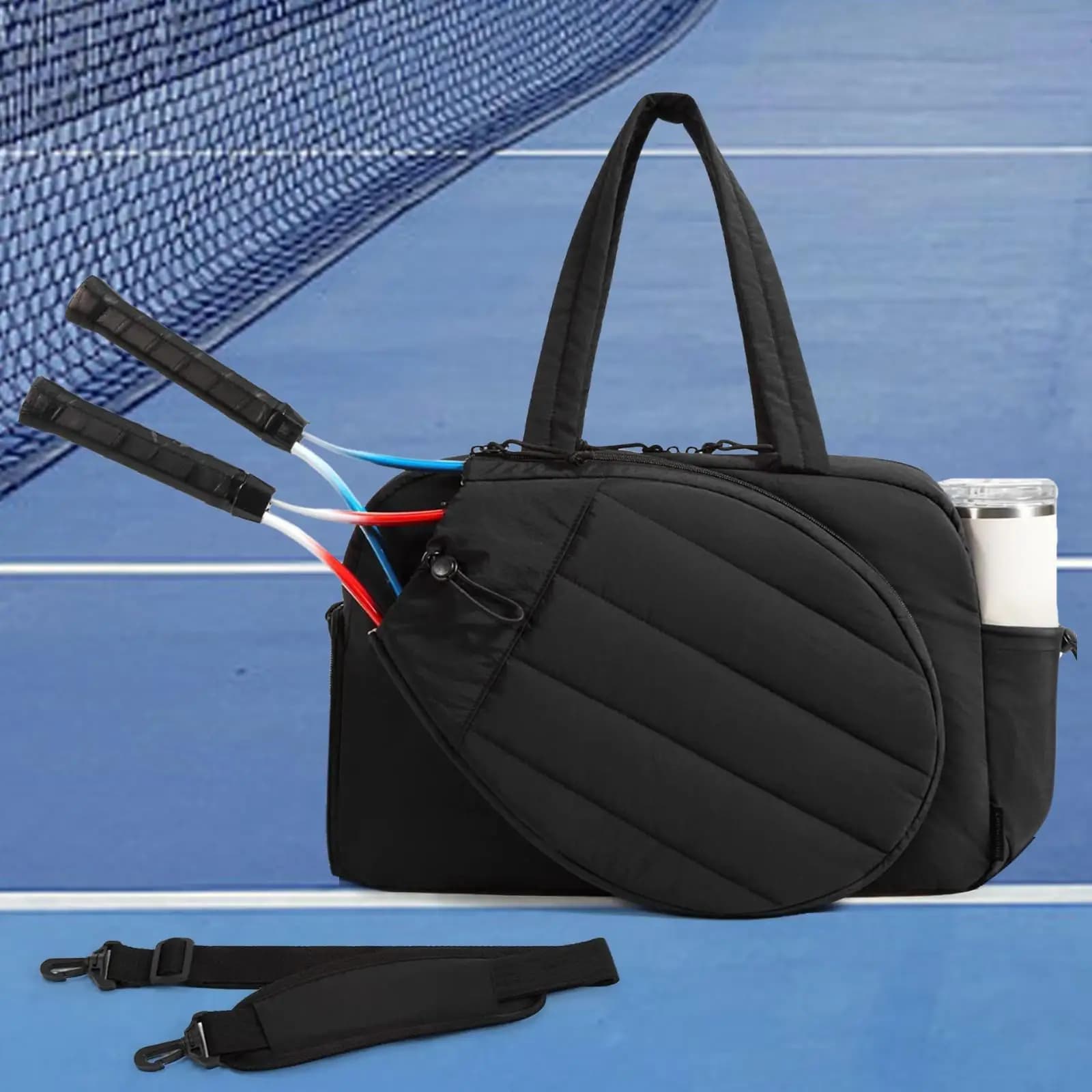 Bags for Tennis and Sport with Racket, Portable Bag for Rackets, Water Resistant, for Women and Men, Gym