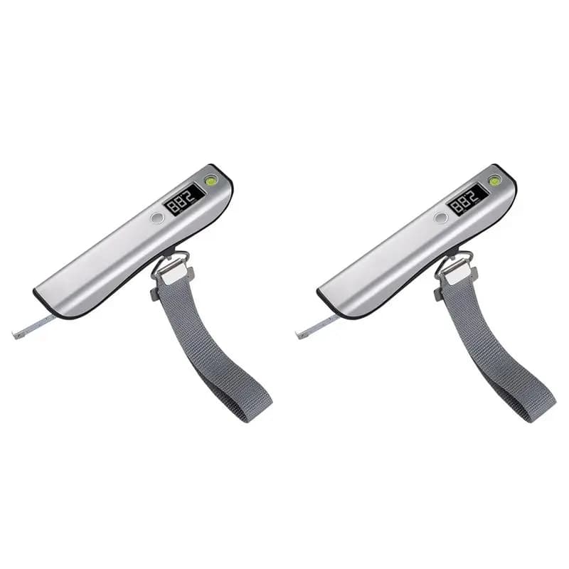 B29C-2X Mini Bilancia per Valigie con Display LED 50Kg/110Lb, Bilancia Digitale per Bagagli da Viaggio, Bilancia a Sospensione per Pesare
