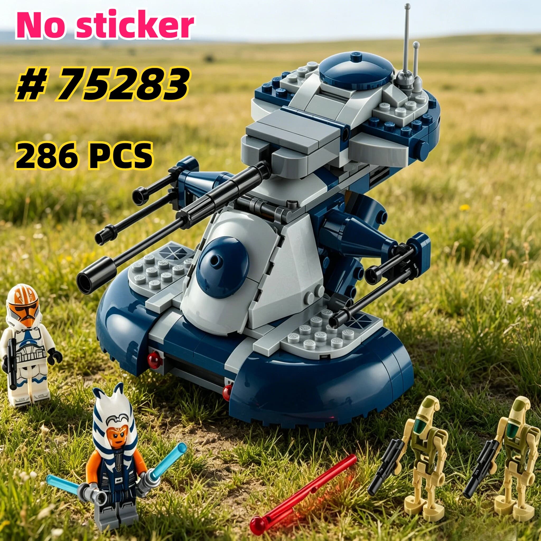 Set di blocchi da costruzione Armored Assault Tank (AAT) 75283, adatti per regali di compleanno, compatibili con le particelle Lego, 286 pezzi.