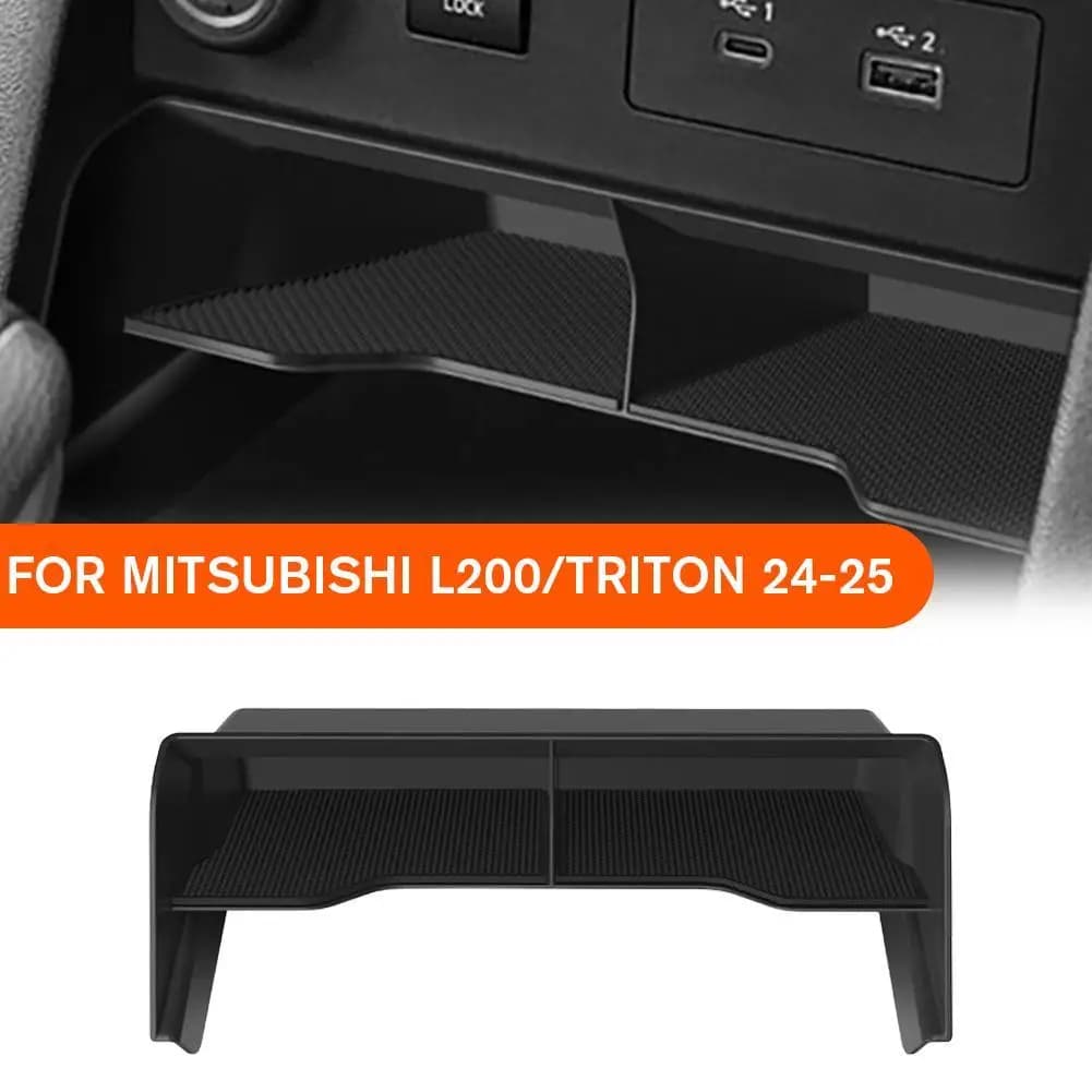 Per Mitsubishi L200/Triton 24-25 Auto Stoccaggio Centrale Interno Console Auto Box Riordino Accessori Stowing Center Organizer B6P4