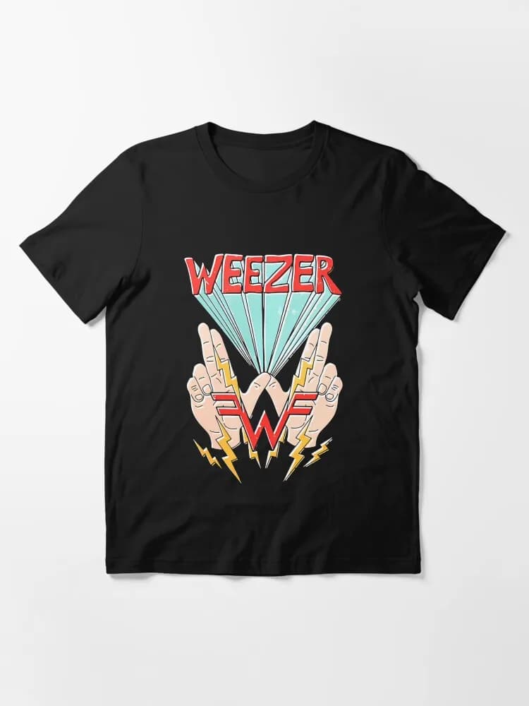 T-shirt Essenziale Weezer Band Merch da Uomo 100% Cotone Unisex Girocollo Manica Corta Oversize Stile Y2K Moda Popolare Regalo per i Fan