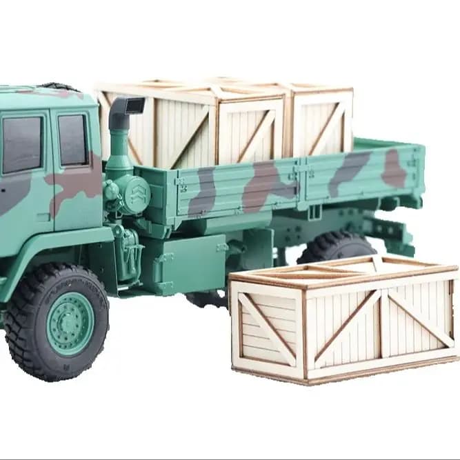 Orlando Hunter Model M01 Military Truck Transportation Materials 1:32 24 18 Decor Mood Pieces Wooden Box