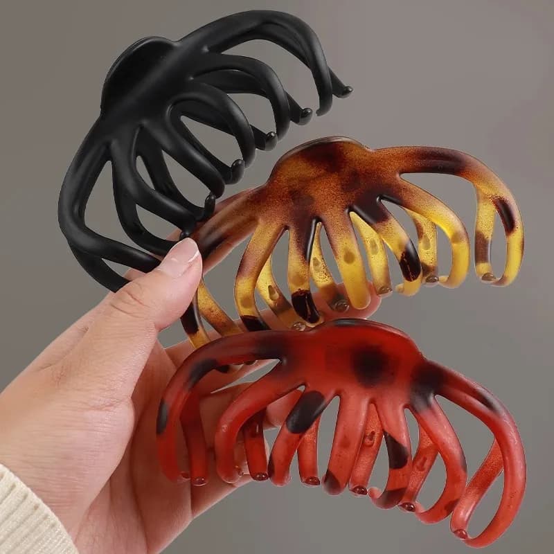 1PC Coreano Grande Artiglio Dei Capelli Granchio Elegante Acrilico Forcelle Pinze Solido per Le Donne Ragazze Copricapi Barrette Accessori Per Capelli