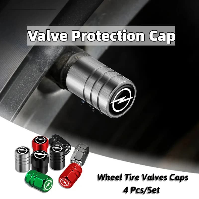 4 pieces of metal auto wheel valves tires cover dust cover waterproof for Opel Astra GTC Insignia Antara Meriva Zafira Vectra Mokka